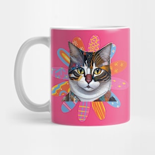 Patchwork Kitty Mug